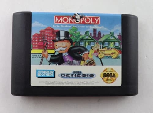 Monopoly (Sega Genesis, 1992) Cart Only Tested