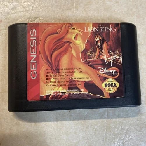 Lion King (Sega Genesis, 1994) Cart Only