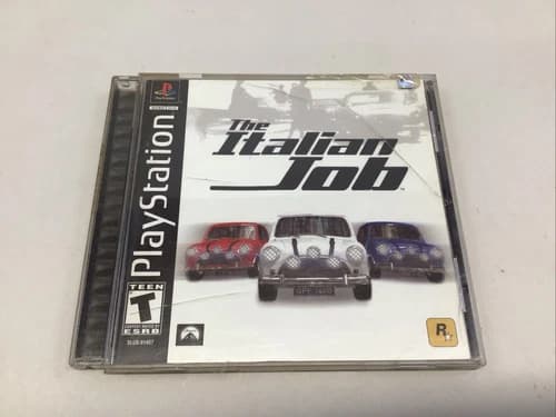 The Italian Job Rockstar PS1 PlayStation 1 Complete CIB Cracked Jewel Case