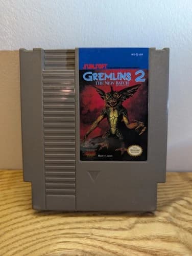 Gremlins 2: The New Batch NES Game Cartridge 1985 Tested Vintage