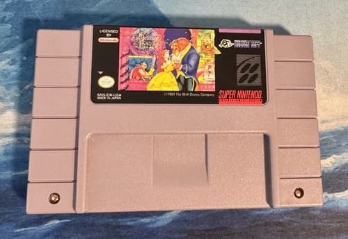 Beauty and the Beast SNES (Super Nintendo, 1994) Cart Only Authentic Works - VG