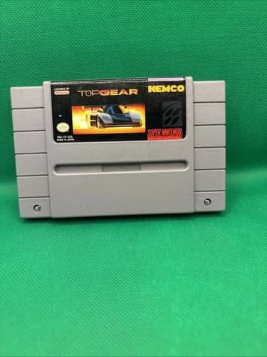 Top Gear SNES Super Nintendo. Tested.