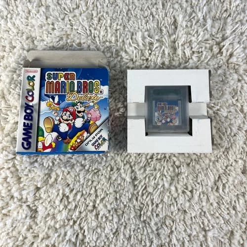 Super Mario Bros. Deluxe (Nintendo Game Boy Color, 1999) CIB Complete in Box