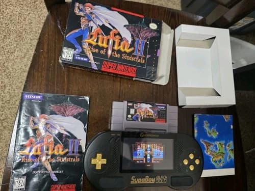 Lufia II: Rise of the Sinistrals SNES 1996 w/ MAP!! CIB Complete in Box TESTED!