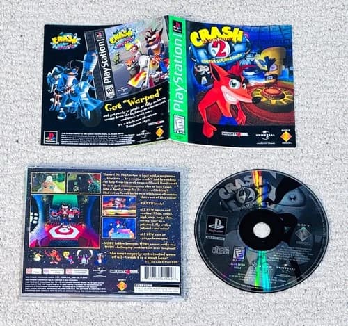 Crash Bandicoot 2 Cortex Strikes Back - Complete (PlayStation 1, PS1) Game CIB