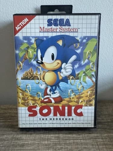 Sonic The Hedgehog Sega Master System Game Complete CIB Tested & Works