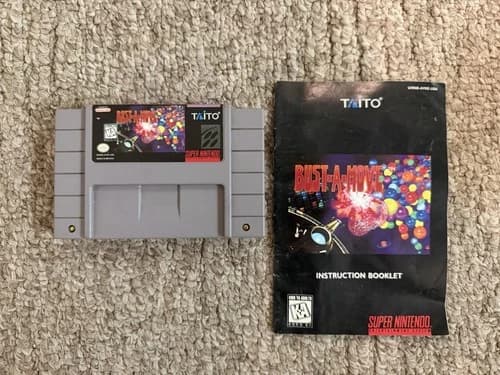 Bust-A-Move Bust A Move Super Nintendo SNES Game Cartridge Tested Pre-owned