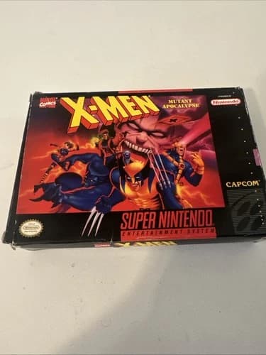 X-Men Mutant Apocalypse SNES CIB - 100% Master Set