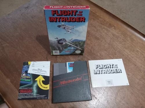 Flight Of The Intruder Nintendo NES ~ Complete In Box w Manual! Fast Shipping!