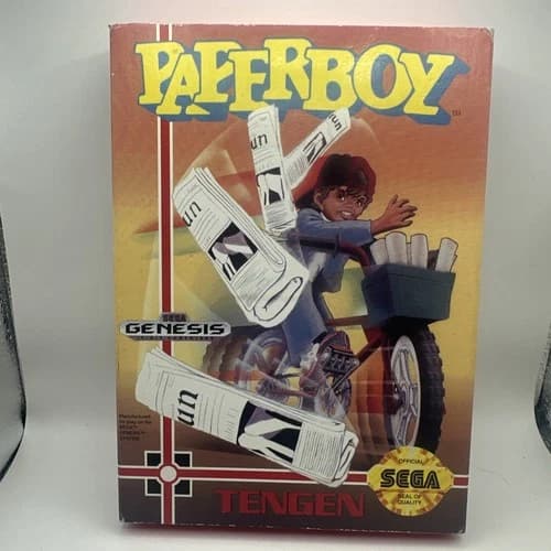 Paperboy (Sega Genesis, 1991) Cardboard Box CIB