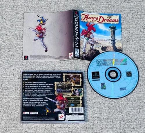 Azure Dreams (Sony PlayStation 1, PS1) - Complete CIB - Black Label