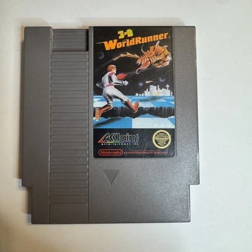 3-D Worldrunner - Nintendo NES - Tested & Working SHIPS FAST!!