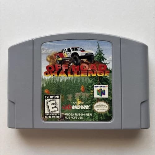 Off Road Challenge Nintendo 64 N64 Authentic Cleaned Tested Super Fun Retro Kids