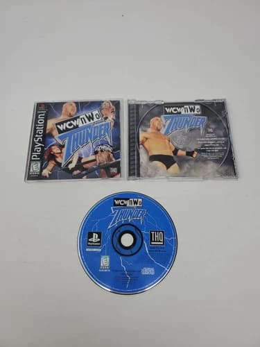 WCW NWO Thunder PlayStation 1 PS1 Complete With Manual CIB Tested