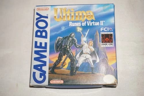 Ultima Runes Of Virtue II (Nintendo Gameboy Game Boy GB) Complete CIB Authentic