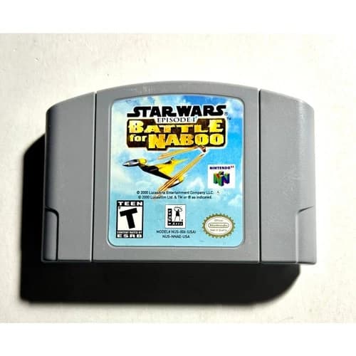 Star Wars episode I Battle for Naboo (Nintendo 64 N64)Works Authentic🔥Nice!