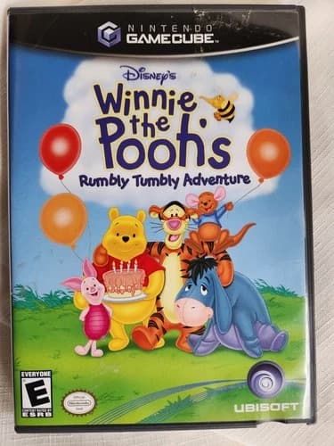 Winnie the Pooh's Rumbly Tumbly Adventure Nintendo GameCube Complete CIB TESTED