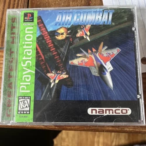 PS1 Air Combat (Sony PlayStation 1, 1995) CIB Tested