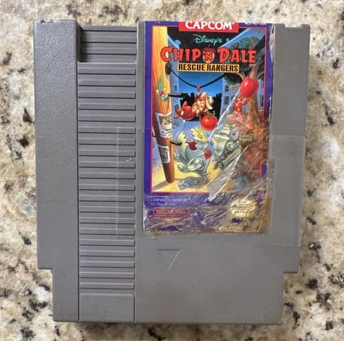 Capcom Disney's Chip 'N Dale: Rescue Rangers Nintendo NES Game Cartridge WORKS!!