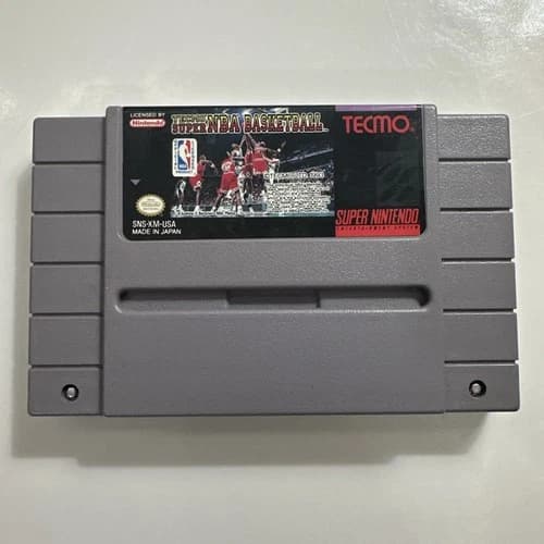 Tecmo Super NBA Basketball (Super Nintendo Entertainment System, SNES) Cart Only