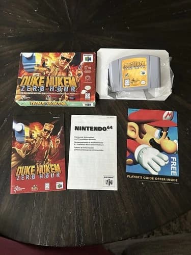 Nintendo 64 N64 Game Duke Nukem Zero Hour CIB Complete In Box