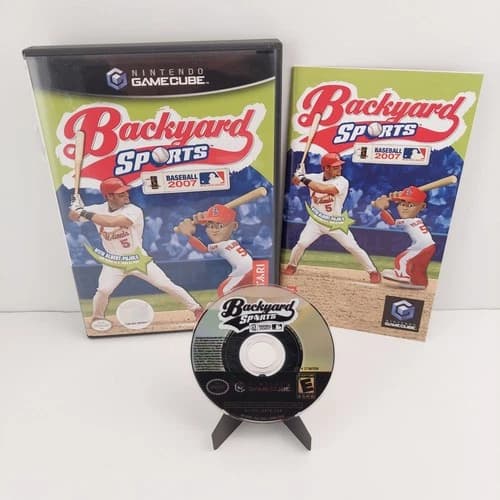 Backyard Sports: Baseball 2007 (Nintendo GameCube GC, 2007) Complete CIB Tested!