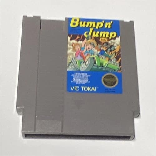 Vic Tokai Bump 'n' Jump Game NES Cartridge Nintendo NTSC-U/C