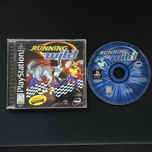 Running Wild PS1 PlayStation Video Game - CIB - Manual - Tested - Very Good