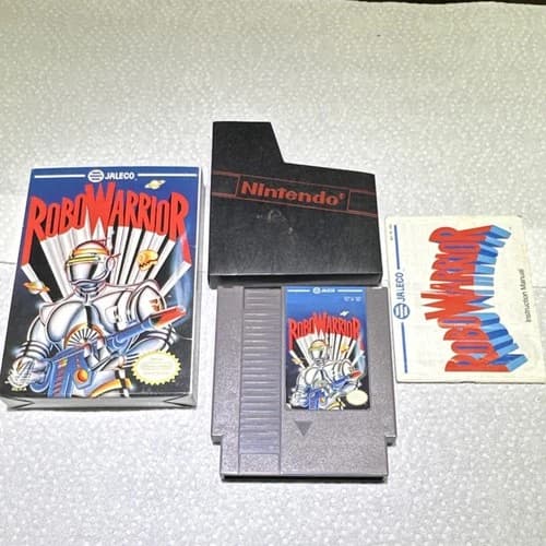 Jaleco RoboWarrior Nintendo NES Game Cartridge, Box, Manual, Sleeve, NTSC-U/C