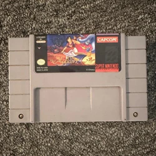 Capcom Disney's Aladdin for Super Nintendo SNES Cartridge NTSC-U/C