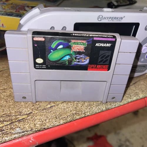 Teenage Mutant Ninja Turtles Tournament Fighters Super SNES Tmnt Authentic