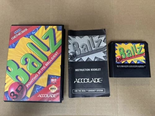 Ballz Sega Genesis Complete In Box CIB Great Shape