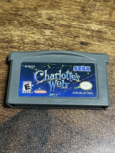 Charlotte's Web (Nintendo Game Boy Advance GBA) Original Game