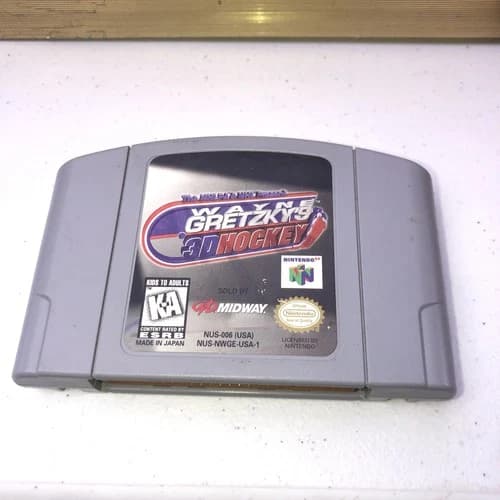 Wayne Gretzky's 3D Hockey for Nintendo 64 N64 Cart Only Tested