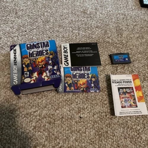 Gunstar Super Heroes (Game Boy Advance) WITH BOX AND MANUAL