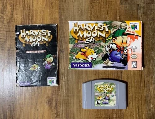Harvest Moon 64 (Nintendo 64 N64) Complete CIB - Tested - Authentic