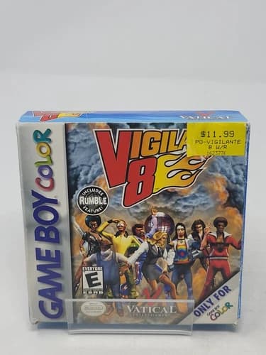 Vigilante 8 (Nintendo Gameboy Color GBC) Game, Box, Manual