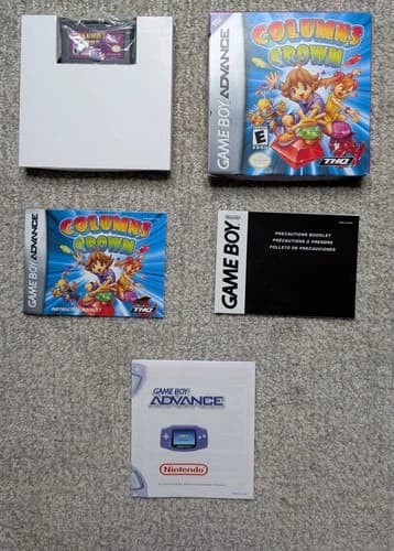 Columns Crown for Nintendo Game Boy Advance GBA - Complete CIB
