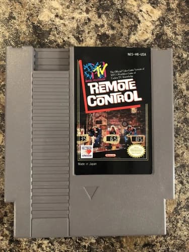 MTV MTV'S REMOTE CONTROL CLASSIC VIDEO GAME ORIGINAL Nintendo System NES HQ