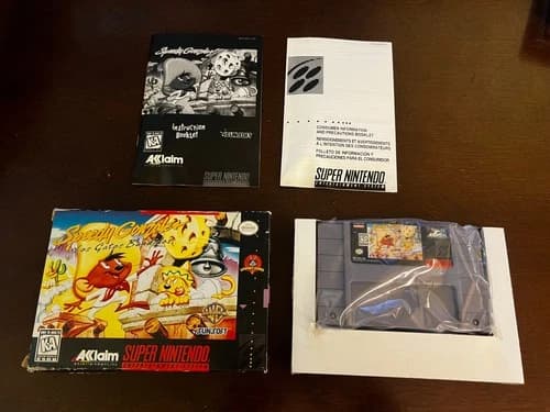 Speedy Gonzales Los Gatos Bandidos Super Nintendo SNES CIB Complete Video Game