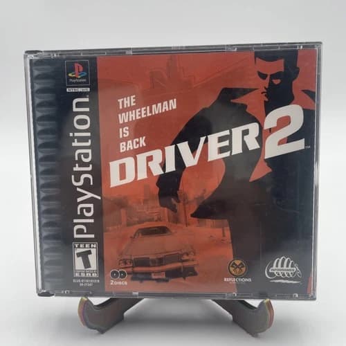 Driver 2 Video Game Sony PlayStation 1 PS1 Double Disc Black Label CIB Complete