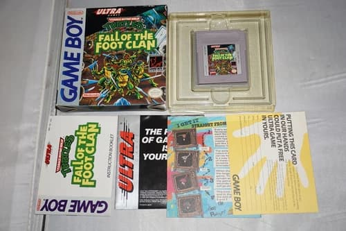 Teenage Mutant Ninja Turtles: Fall of Foot Clan (Nintendo Game Boy) Complete CIB