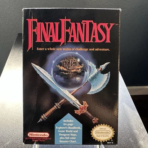 Final Fantasy Nintendo Entertainment System NES Complete In Box Authentic 1990