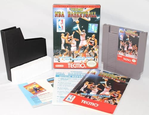Tecmo NBA Basketball NES Nintendo Complete CIB! Great Condition w/ RARE INSERTS!