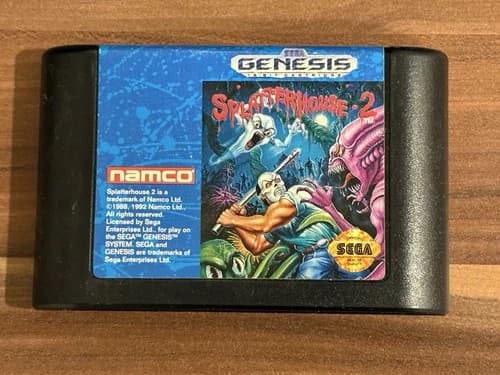 Splatterhouse 2 (Sega Genesis, 1992) Authentic - Cartridge Only - Tested - Works