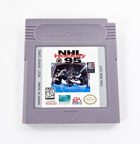 NHL HOCKEY 95 Authentic Nintendo Game Boy Clean Pins Tested Works