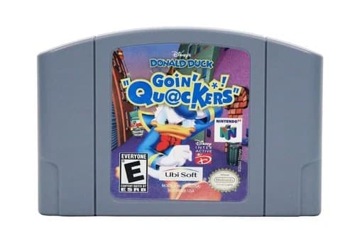 Disney's Donald Duck Goin' Quackers N64 2000 Authentic Cartridge *tested*