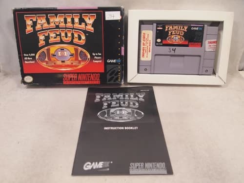 Family Feud (Super Nintendo | SNES) Authentic Complete in Box CIB