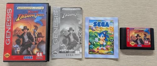 1994 Sega Genesis Instruments of Chaos: Young Indiana Jones CIB *Good Condition*