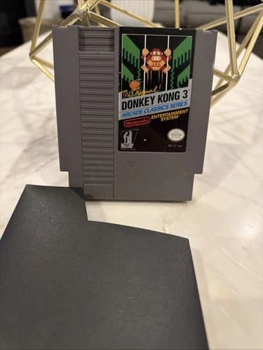 Donkey Kong 3 NES 1986 Cartridge Tested Authentic